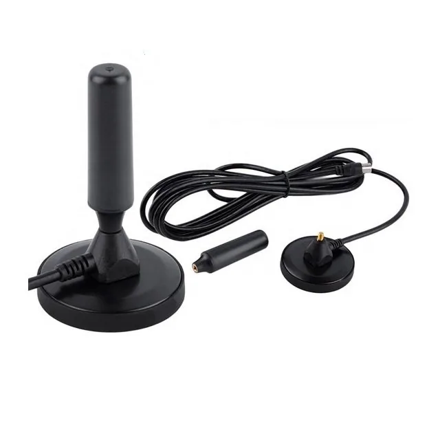 115*63mm 5dBi Home Indoor Magnetic Base TV Antenna DVB-T DVBT-2 ATSC ISDB-T VHF UHF without Amplified Digital TV Aerial Communication Antennas